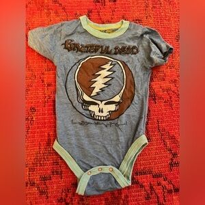 Grateful Dead Blue Bodysuit with Green Trim